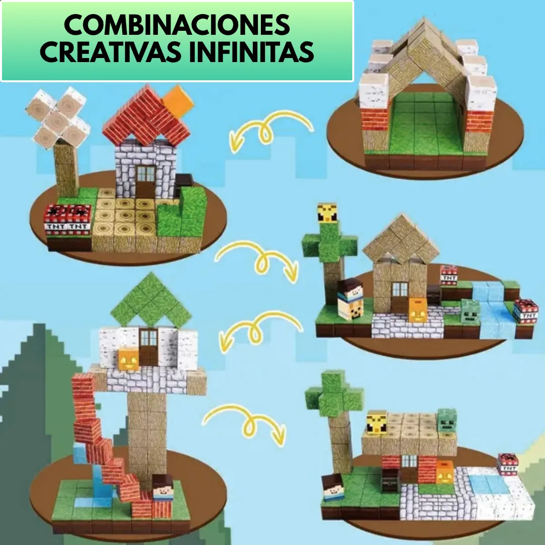 PixelMind™ Bloques de Píxeles Magnéticos