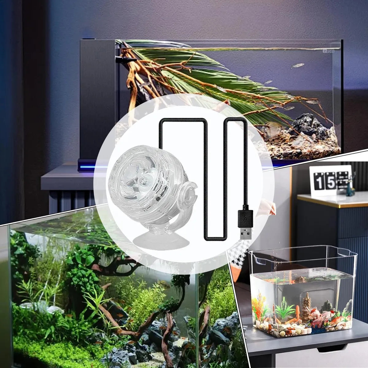 AquaMood™ Foco LED RGB sumergible para acuario