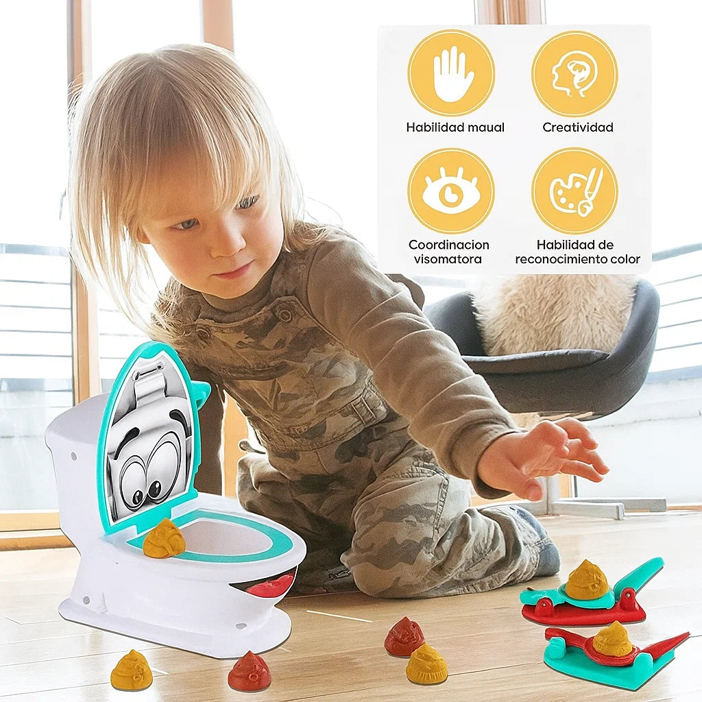 PoopShoots™ Juego de Inodoro con Catapulta