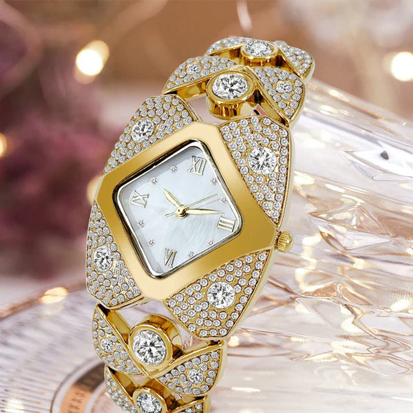 Crystelle™ Reloj de cuarzo Vintage + Caja Premium