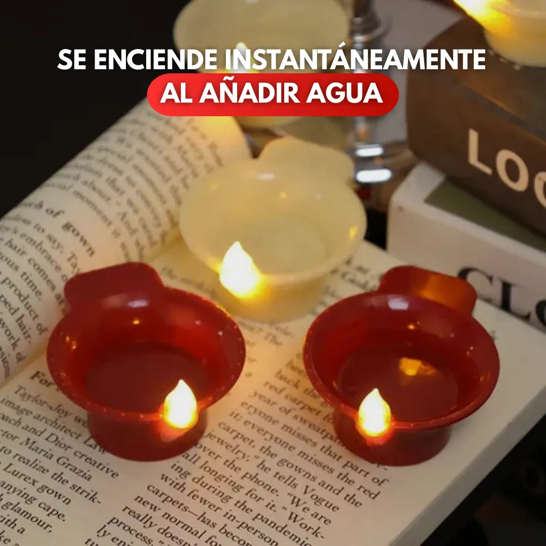 WaterFlame™ Velas con Sensor de Agua (3 Unidades)