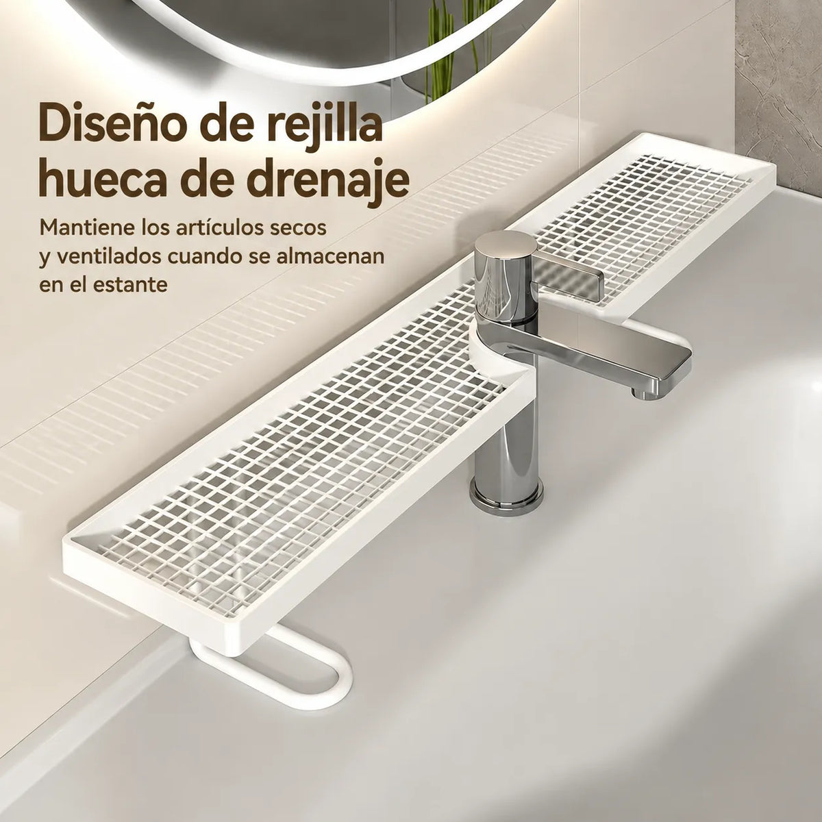 🚰 SinkSpace Pro™ Organizador para Lavamanos (60 cm) ✨🧼