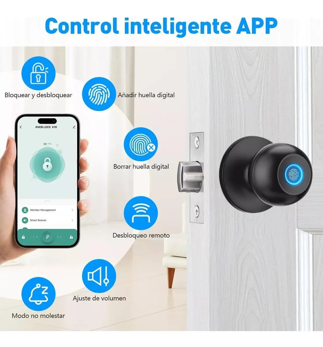 DigitLock™ Cerradura de puerta Biométrica