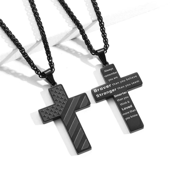 DarkFaith™ Collar Cruz de Protección -