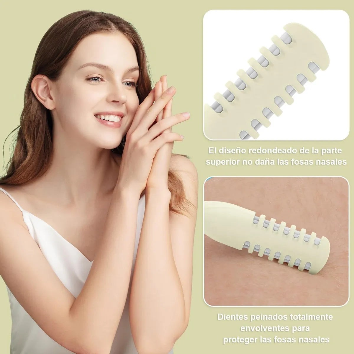 PureNose® Cortador de vello nasal x2 Unidades