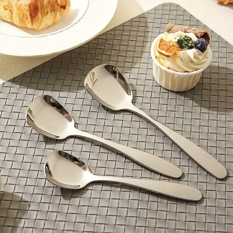 LuxeSpoon™ Cucharas Cuadradas de Acero Inoxidable (2 Unidades) -