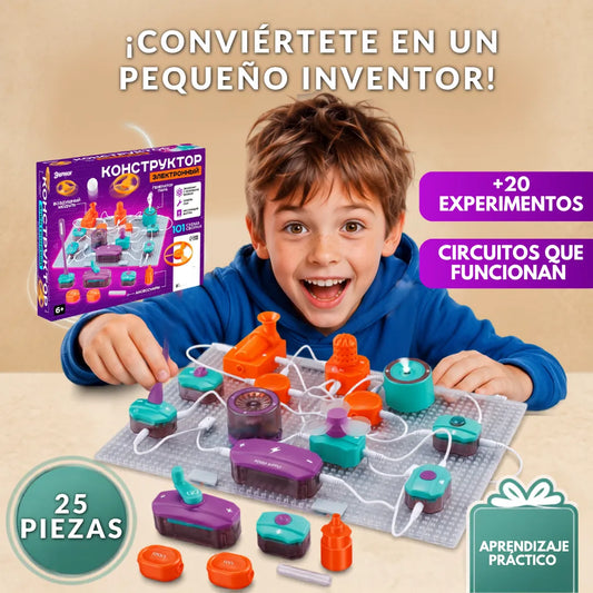 ⚡ElectronBlocks Pro™ Kit Circuitos Eléctricos Set 25 Piezas🧠