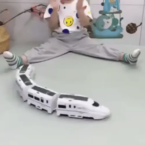 Tren Eléctrico Interactivo 4 Vagones -