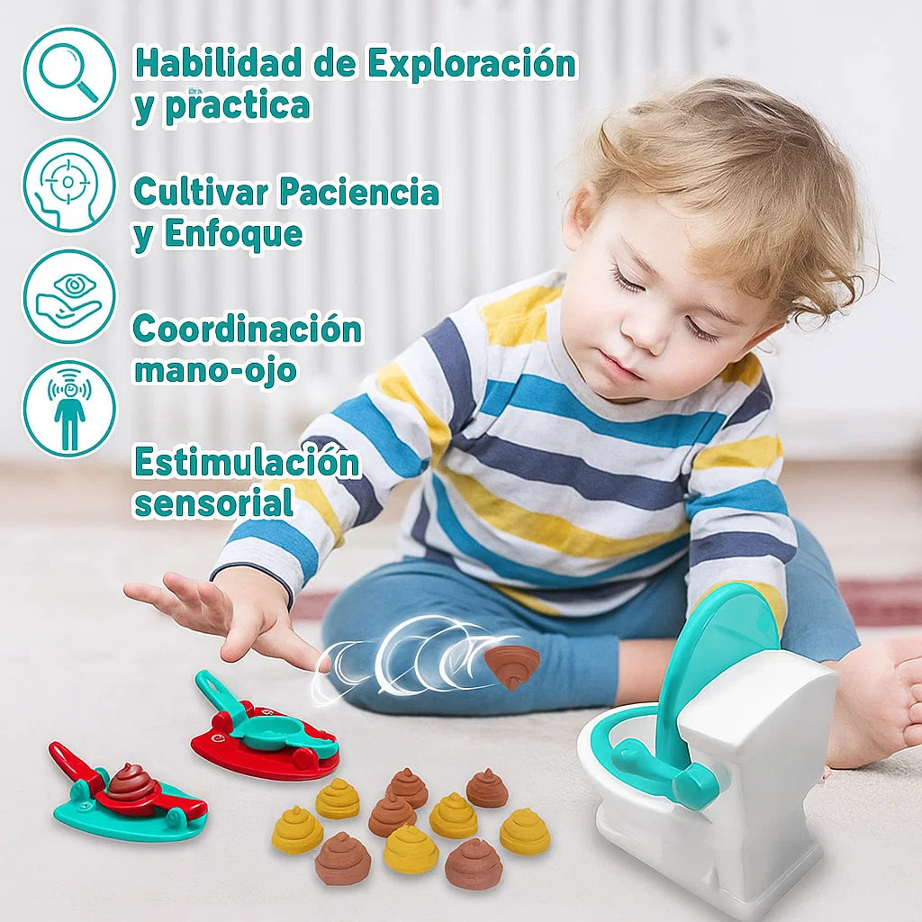 PoopShoots™ Juego de Inodoro con Catapulta