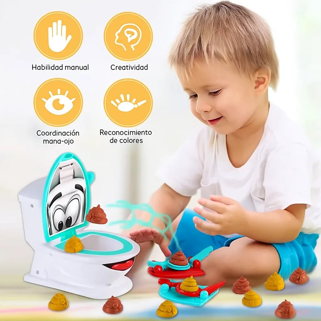 PoopShoots™ Juego de Inodoro con Catapulta