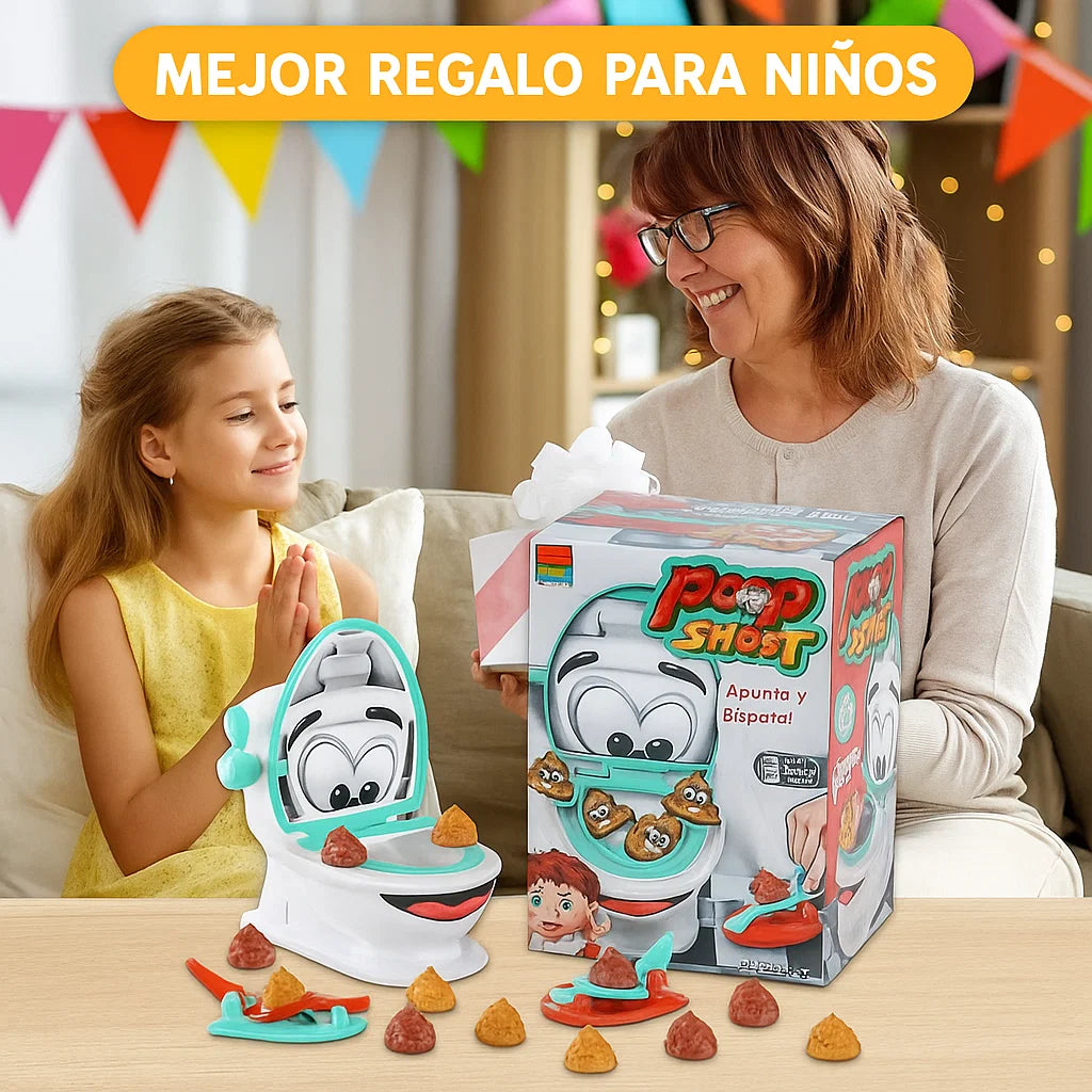 PoopShoots™ Juego de Inodoro con Catapulta