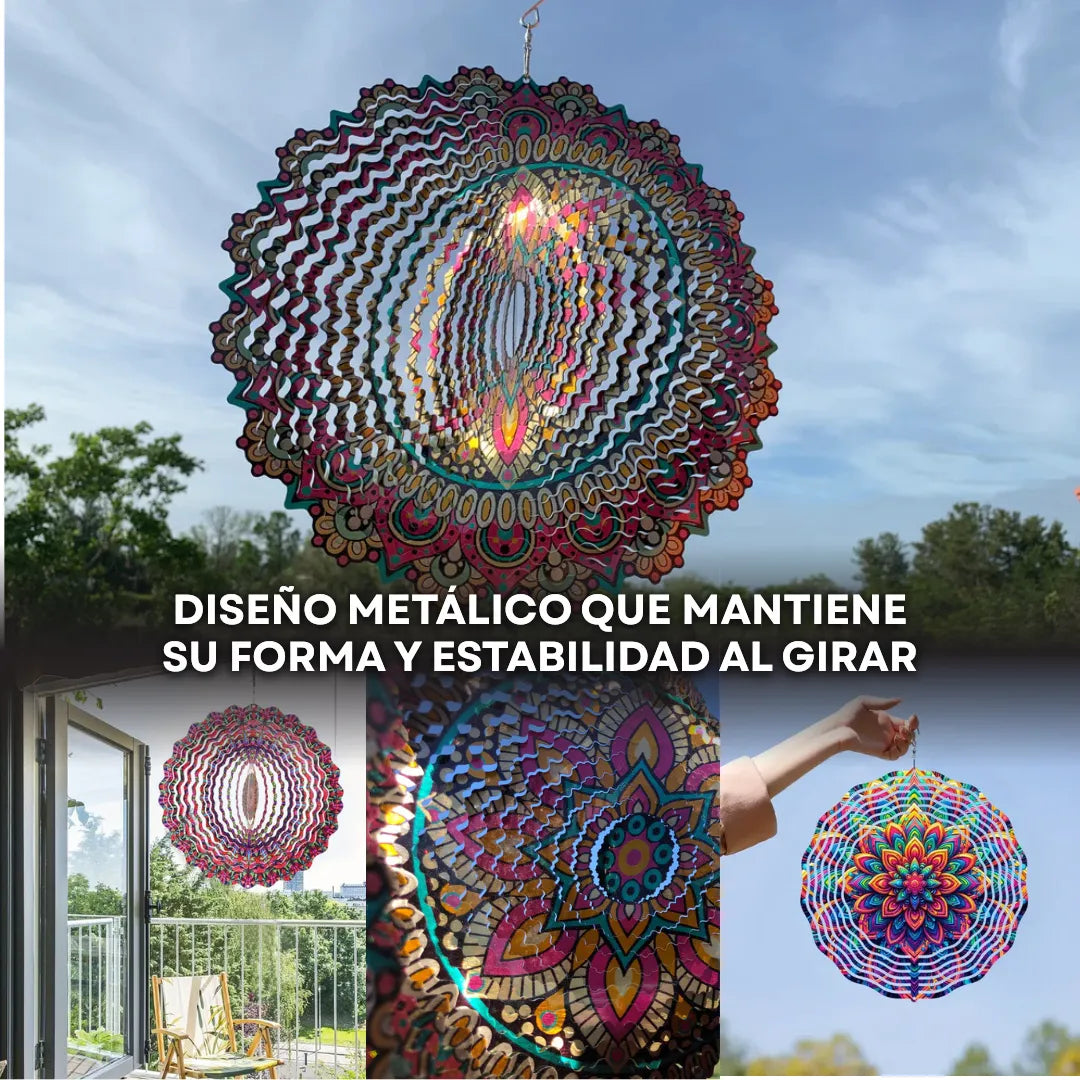 AuraSpin™ Molino de Viento Colgantes 3D
