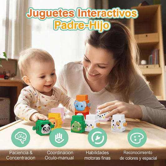 ZooTowers™ Animales apilables  (Juego de 12 bloques)