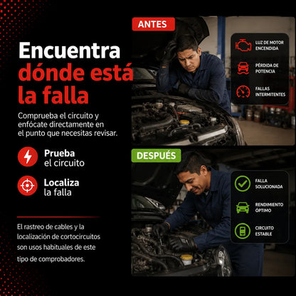 TestCarPro™ Comprobador de circuitos automotrices