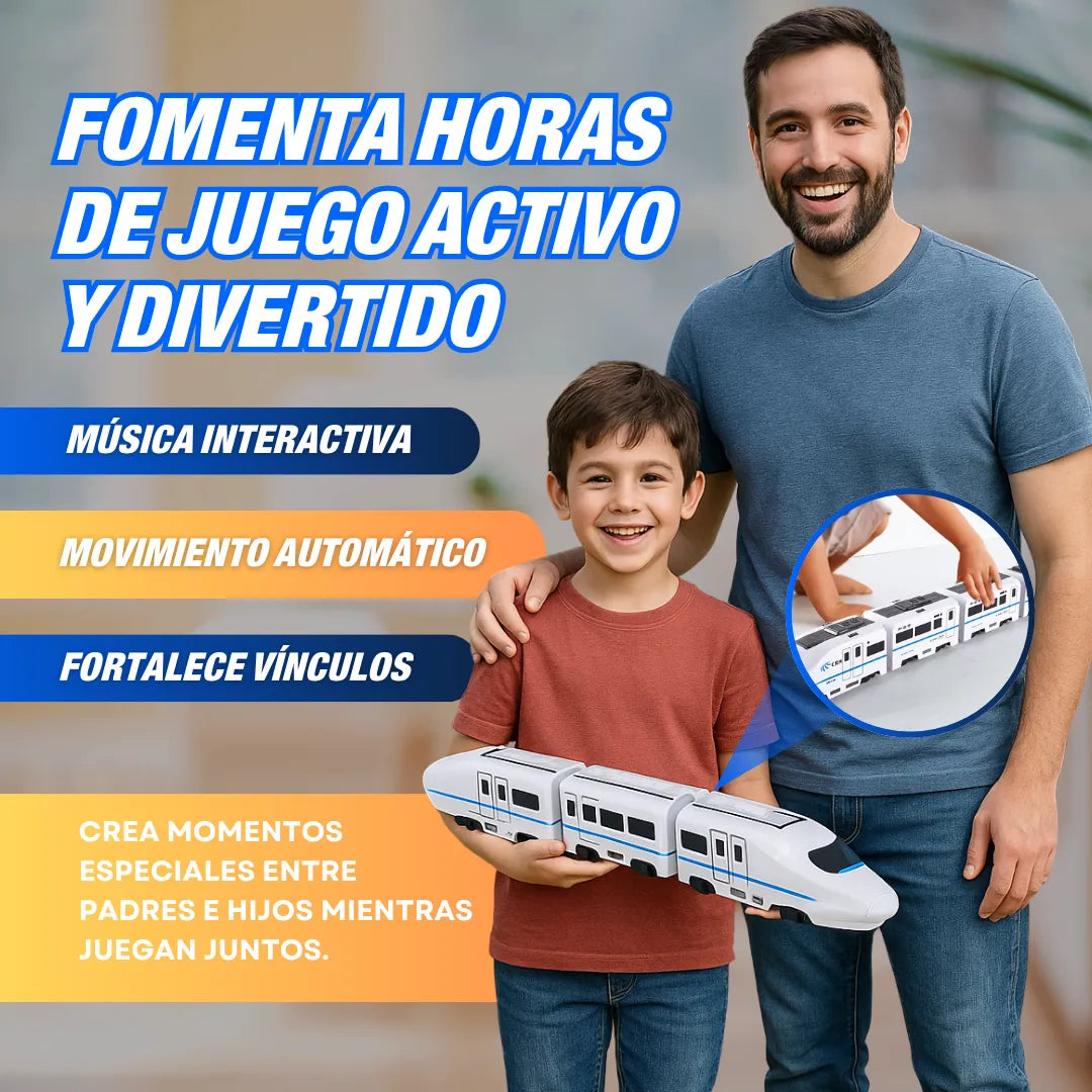 Tren Eléctrico Interactivo 4 Vagones