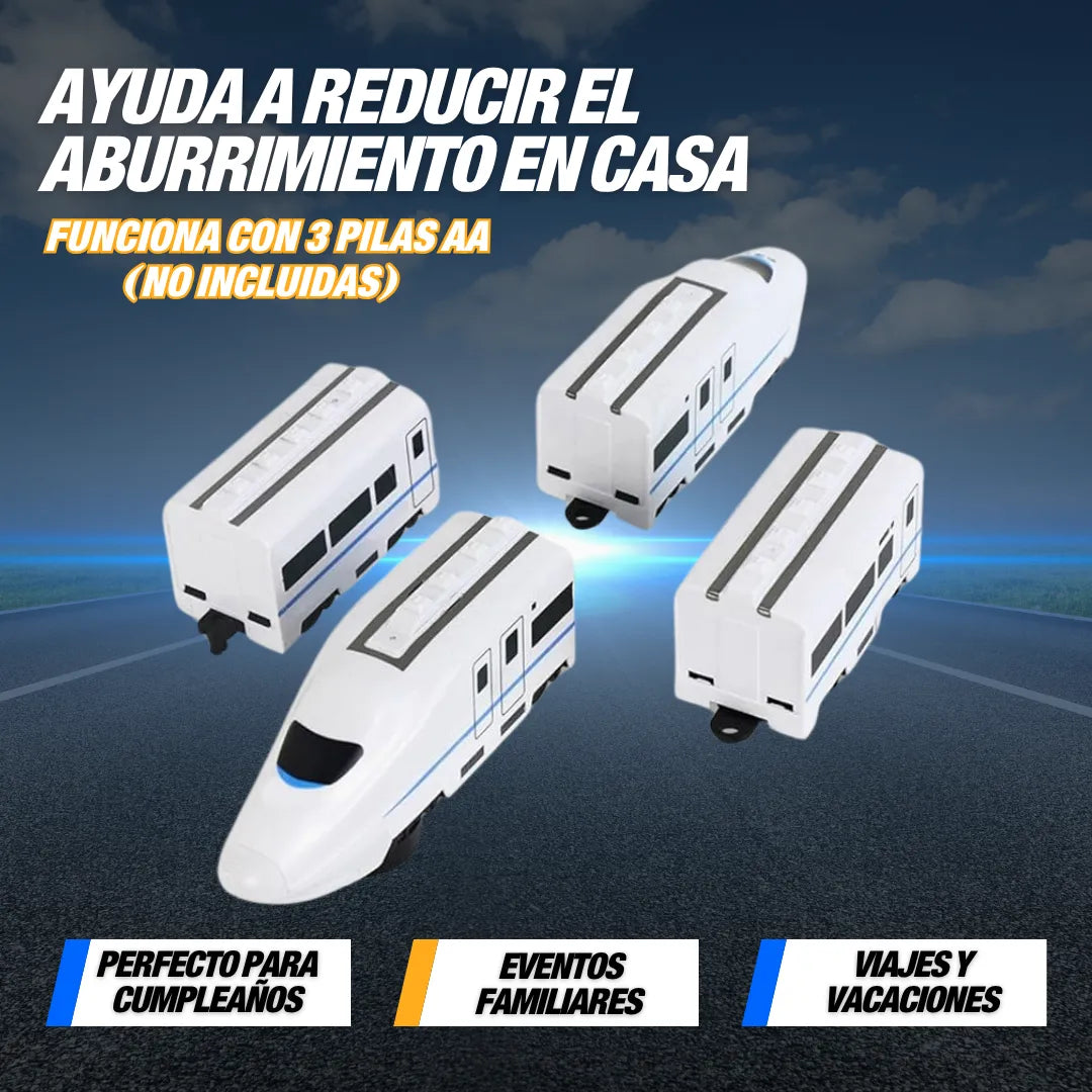 Tren Eléctrico Interactivo 4 Vagones
