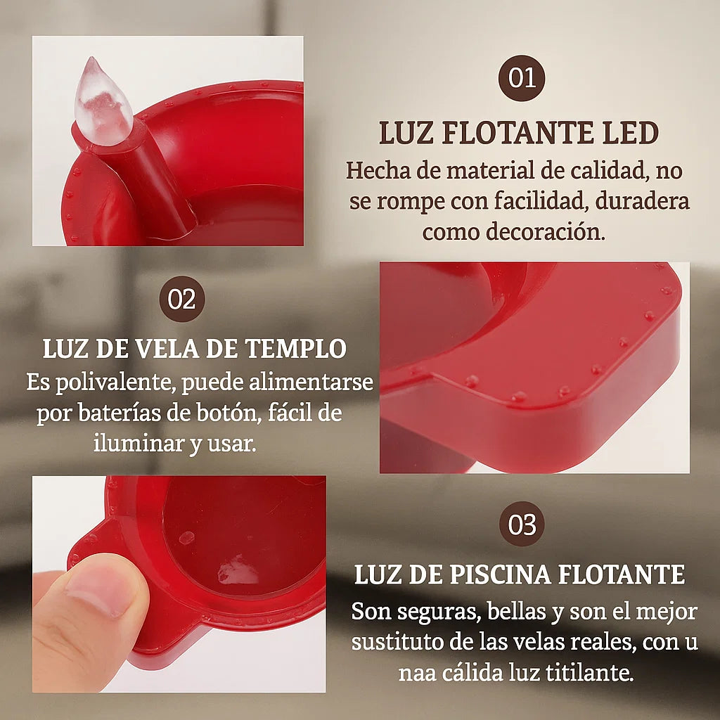 WaterFlame™ Velas con Sensor de Agua (3 Unidades)