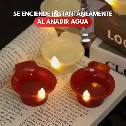 WaterFlame™ Velas con Sensor de Agua (3 Unidades)