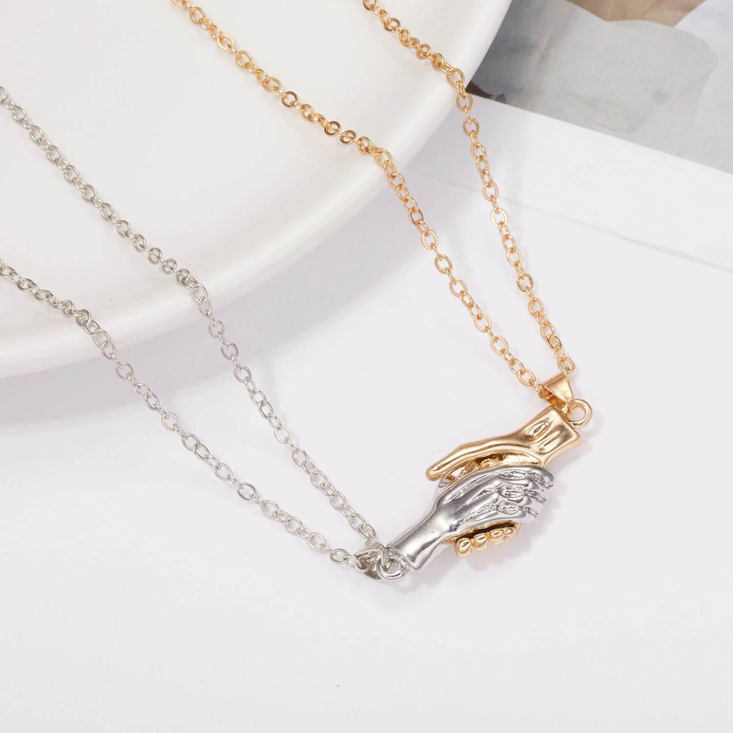 Par Collares Manos de amor