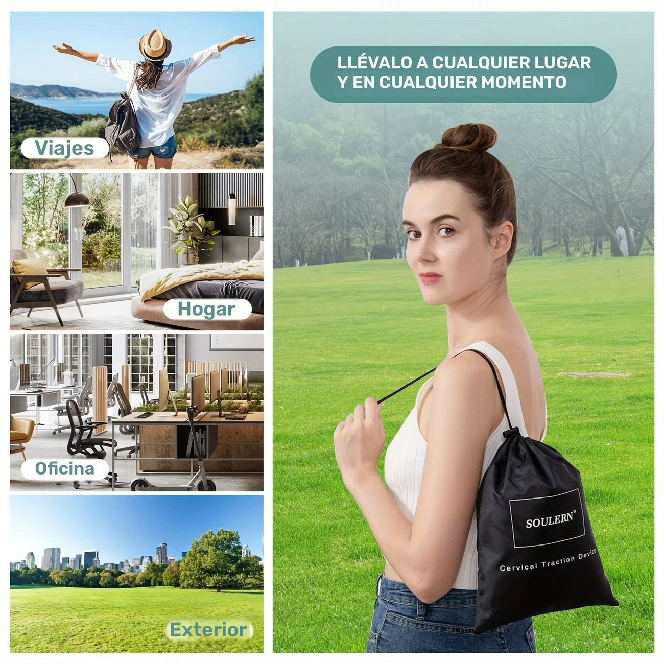 FlexiNeck™ Estirador de Cuello Portátil