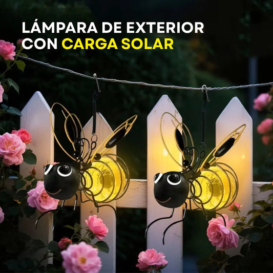 GlowBee™ Lámpara solar colgante de abeja  (2 unidades)