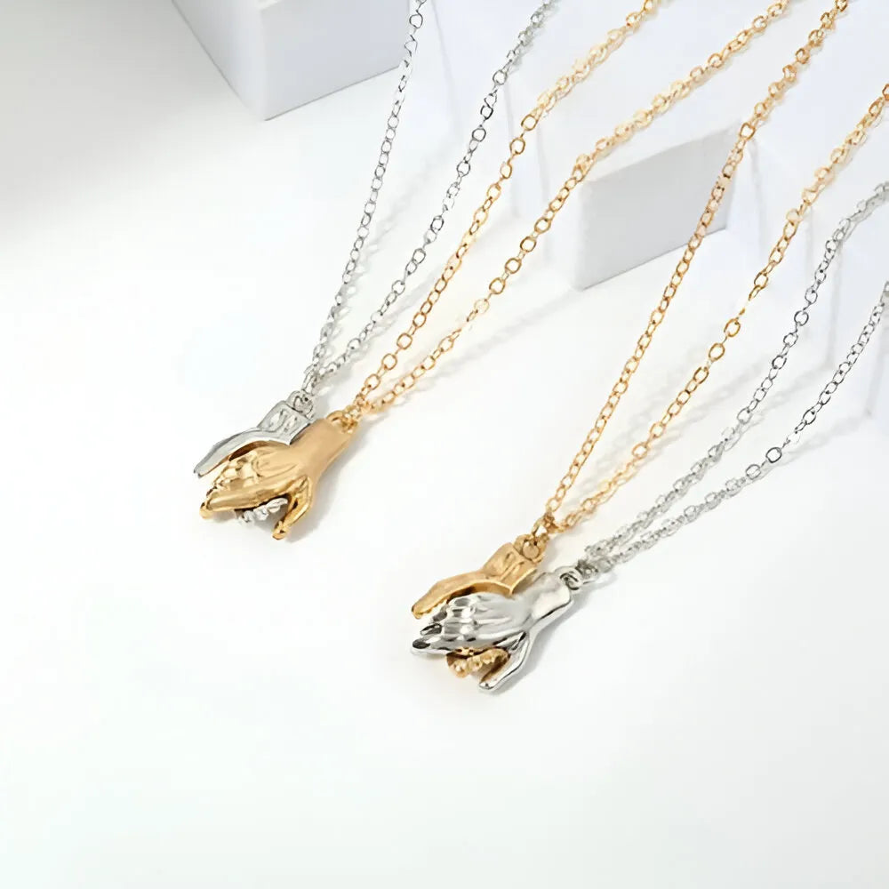 Par Collares Manos de amor