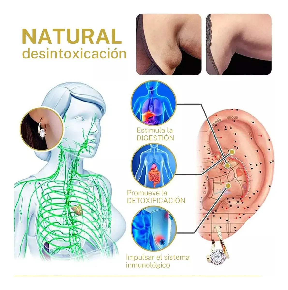 Par Pendientes de germanio con terapia magnética (🔥Descuento por tiempo limitado 🔥)