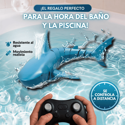 SeaBuddy™ Tiburón con Control Remoto y Nado Realista 🌊✨